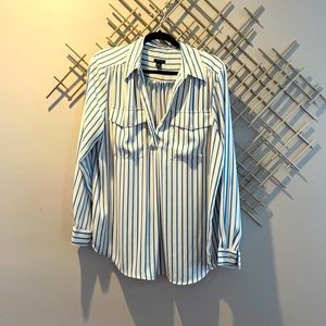 Ann Taylor Button Down Oversized Blouse